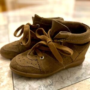 Isabel Marant Green Wedge Sneakers size 38